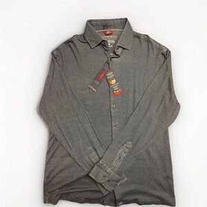 Stone Rose Men'sBlue Stretch Dress Shirt Collared Long Sleeve NWT ($175 retail)